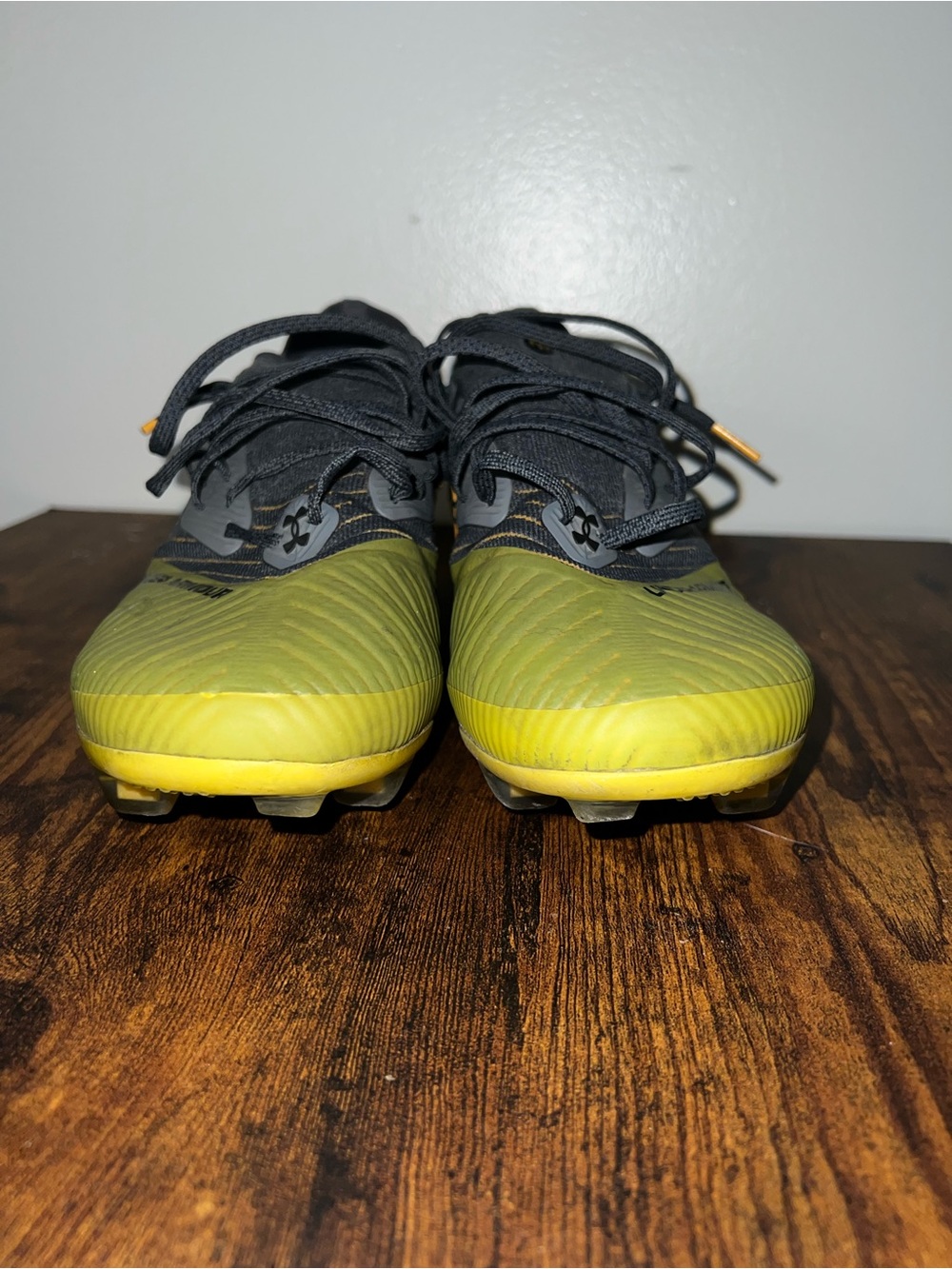 Under Armour Men’s FG Yellow and Black Cleats